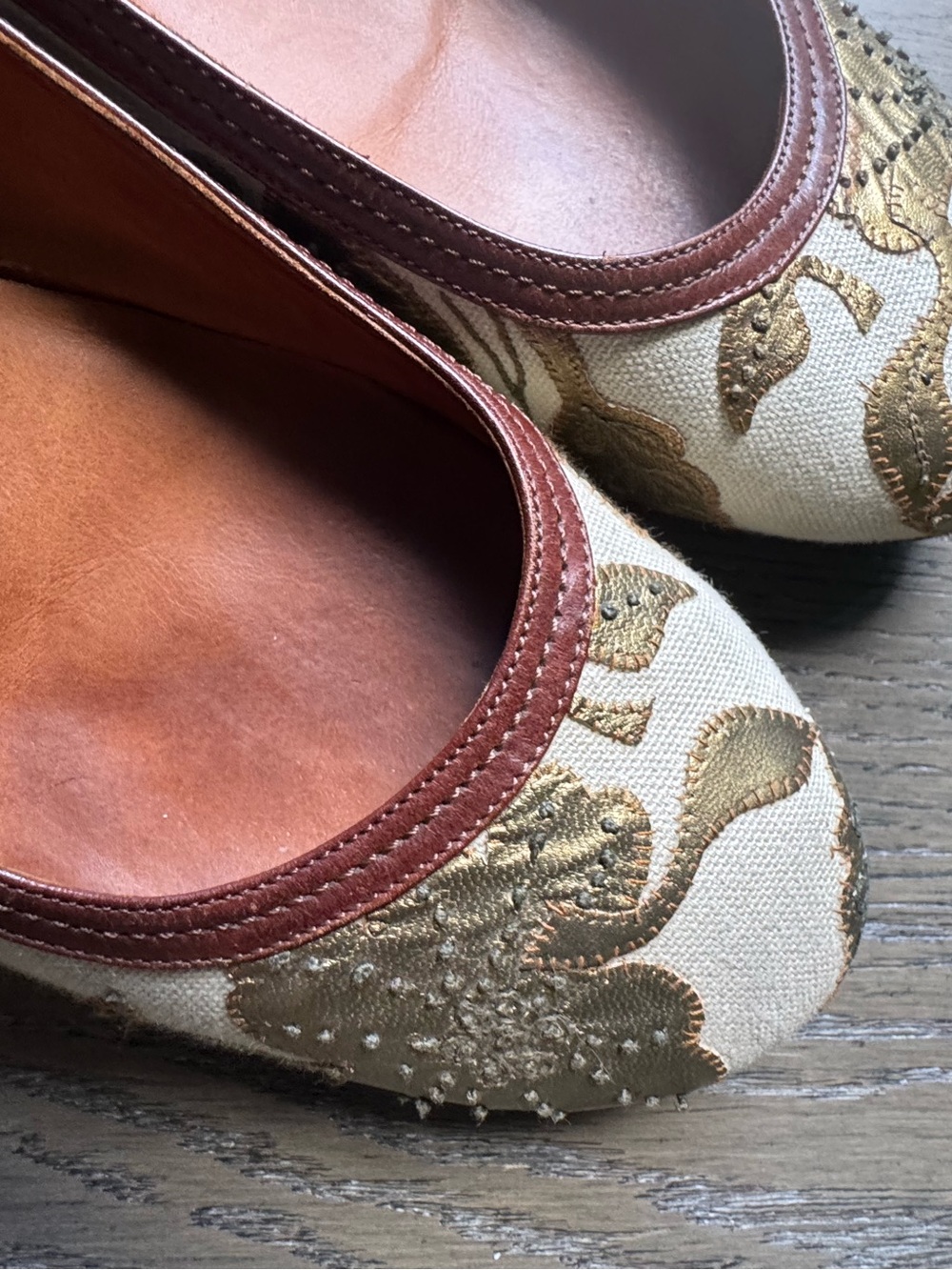 Vintage Archival Dries Van Noten Brocade Floral Flats- size 9 🖤🌲 - Picture 4 of 11
